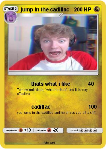 Pokemon jump in the cadillac