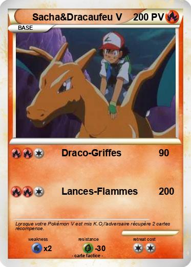 Pokemon Sacha&Dracaufeu V