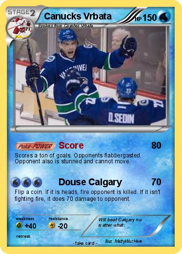 Pokemon Canucks Vrbata