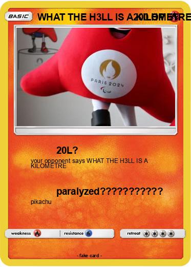 Pokemon WHAT THE H3LL IS A KILOMETRE
