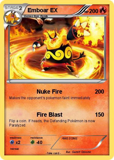 Pokemon Emboar EX