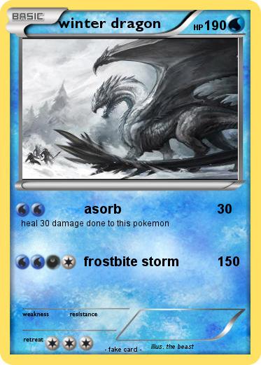 Pokemon winter dragon