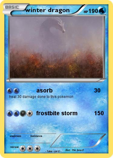Pokemon winter dragon