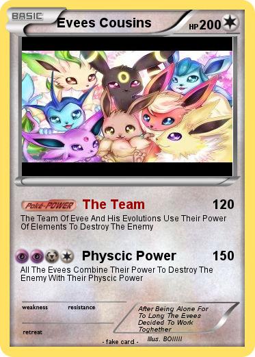 Pokemon Evees Cousins