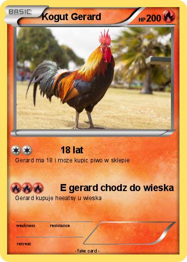 Pokemon Kogut Gerard
