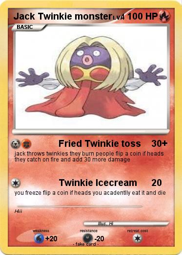 Pokemon Jack Twinkie monster