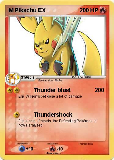 Pokemon M Pikachu EX