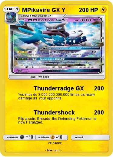 Pokemon MPikavire GX Y