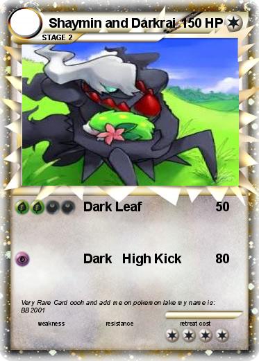 Pokemon Shaymin and Darkrai