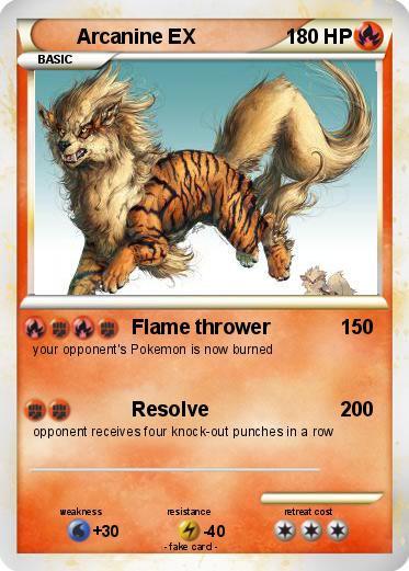 Pokemon Arcanine EX