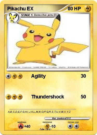 Pokemon Pikachu EX