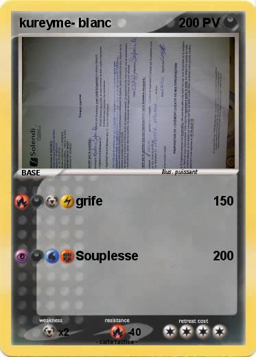 Pokemon kureyme- blanc