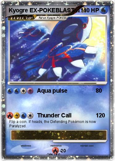 Pokemon Kyogre EX-POKEBLAST