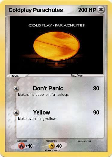 Pokemon Coldplay Parachutes