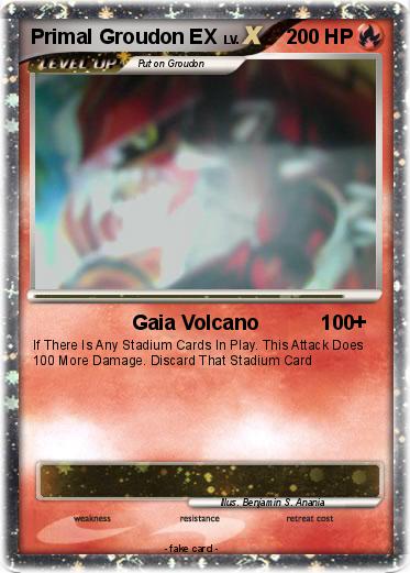 Pokemon Primal Groudon EX