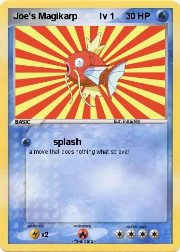 Pokemon Joe's Magikarp         lv 1
