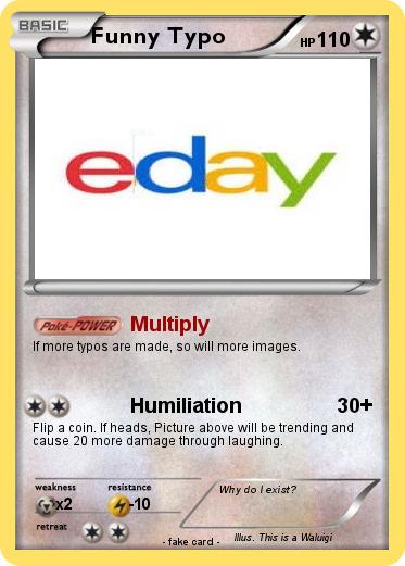 Pokemon Funny Typo