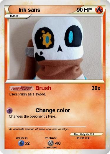 Pokemon Ink sans