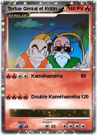 Pokemon Tortue Génial et Krilin