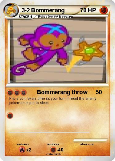 Pokemon 3-2 Bommerang