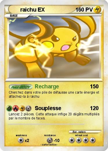Pokemon raichu EX