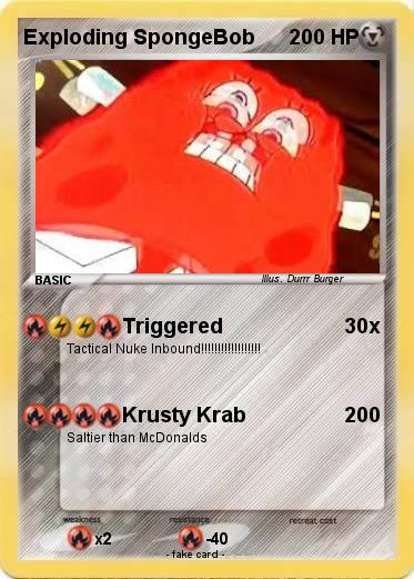 Pokemon Exploding SpongeBob