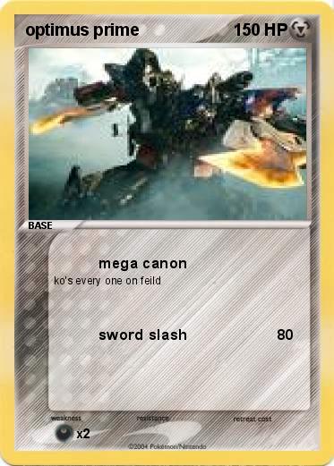 Pokemon optimus prime