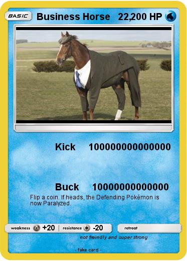 Pokemon Business Horse   22,
