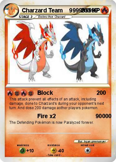 Pokemon Charzard Team    999999999