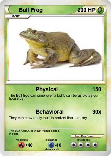 Pokemon Bull Frog