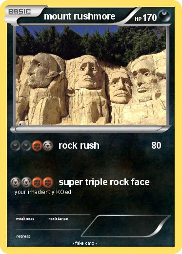 Pokemon mount rushmore