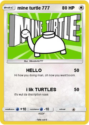 Pokemon mine turtle 777