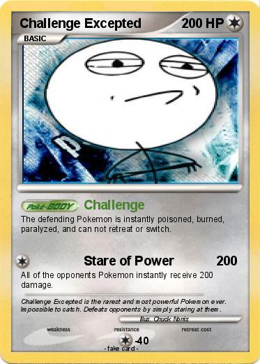 Pokemon Challenge Excepted