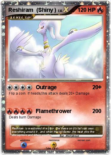Pokemon Reshiram  (Shiny )