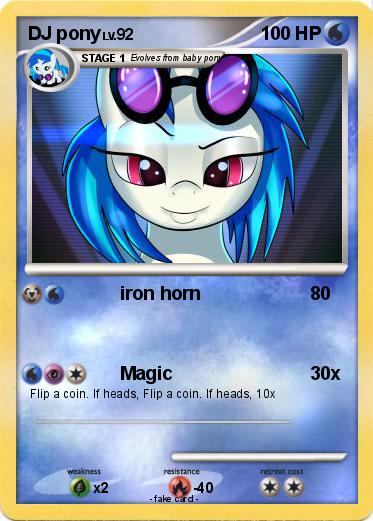 Pokemon DJ pony