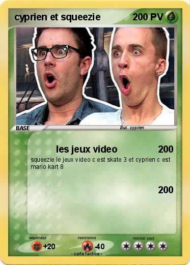 Pokemon cyprien et squeezie