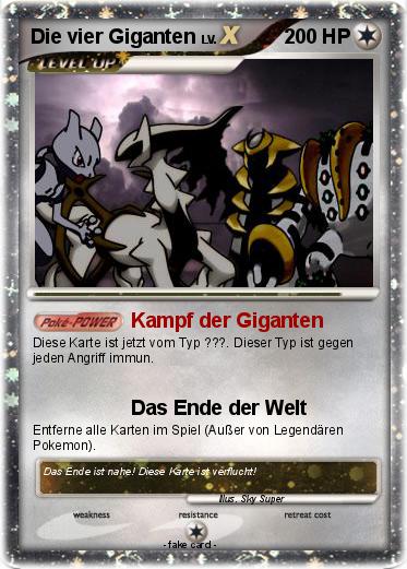 Pokemon Die vier Giganten