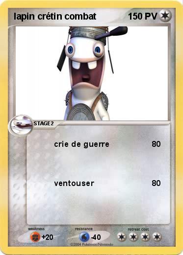 Pokemon lapin crétin combat