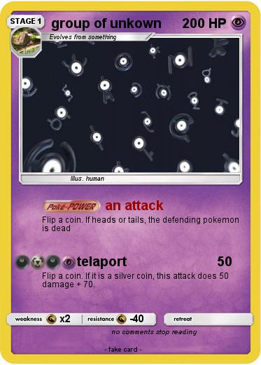 Pokemon group of unkown