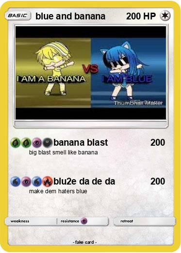 Pokemon blue and banana