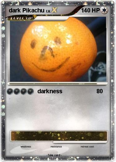 Pokemon dark Pikachu