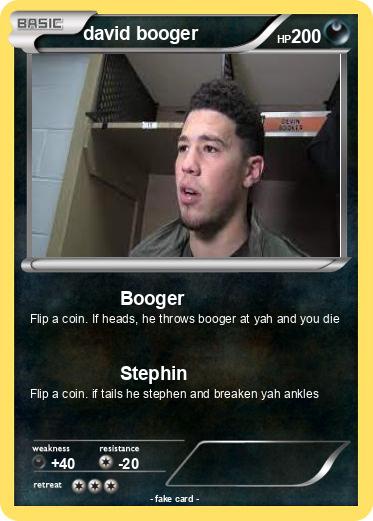 Pokemon david booger