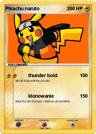 Pokemon Pikachu naruto