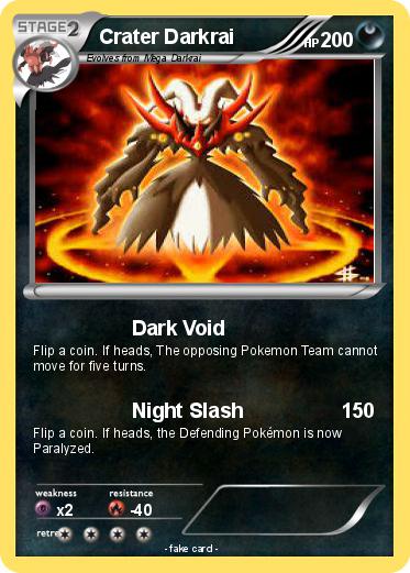 Pokemon Crater Darkrai