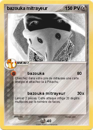 Pokemon bazouka mitrayeur