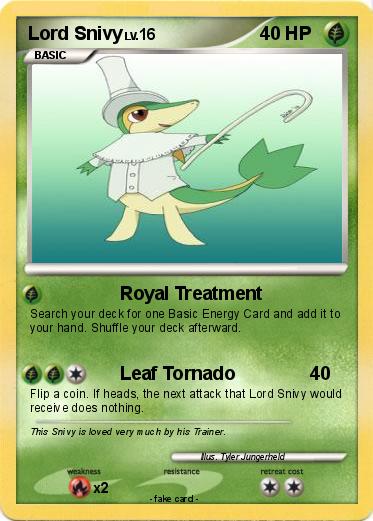 Pokemon Lord Snivy
