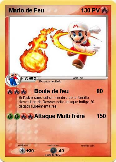 Pokemon Mario de Feu