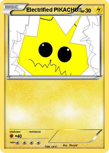 Pokemon Electrified PIKACHU!!