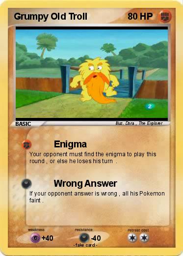 Pokemon Grumpy Old Troll