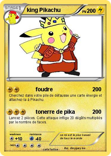 Pokemon king Pikachu